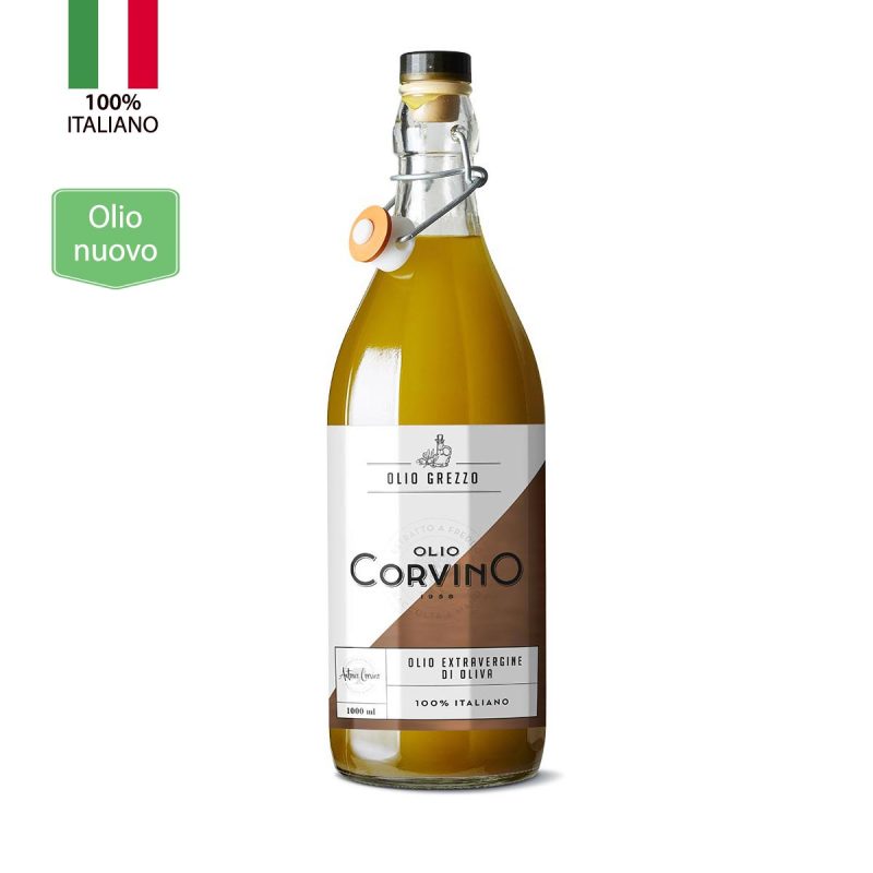 Olio Extravergine D'Oliva  Grezzo bottiglia 1 litro Italiano
