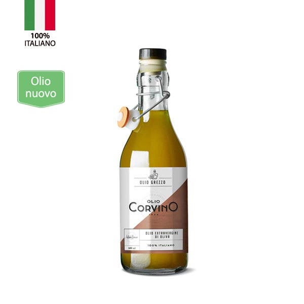 olio extra vergine di oliva grezzo italiano 500ml