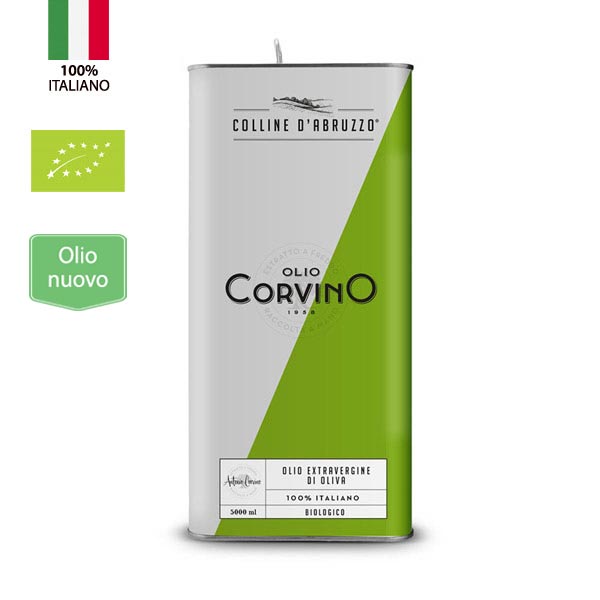 Olio Extravergine D'Oliva Colline D'Abruzzo Biologico Italiano Lattina 5 litri